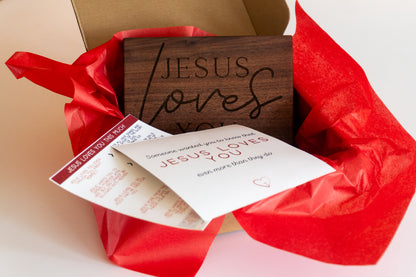 Jesus Loves You Wood Sign