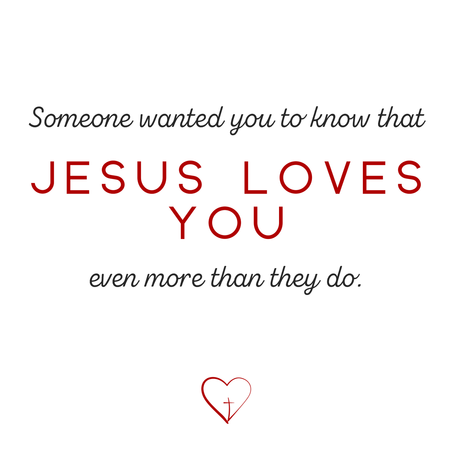 Jesus Loves You Keychain